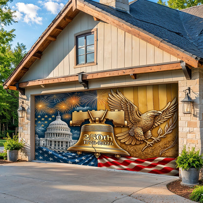 Lorva Garage Door Banner Decoration 250th Anniversary Legacy