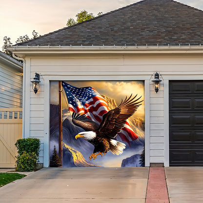 Lorva Garage Door Banner Decoration 250th Anniversary Cross The Mountain