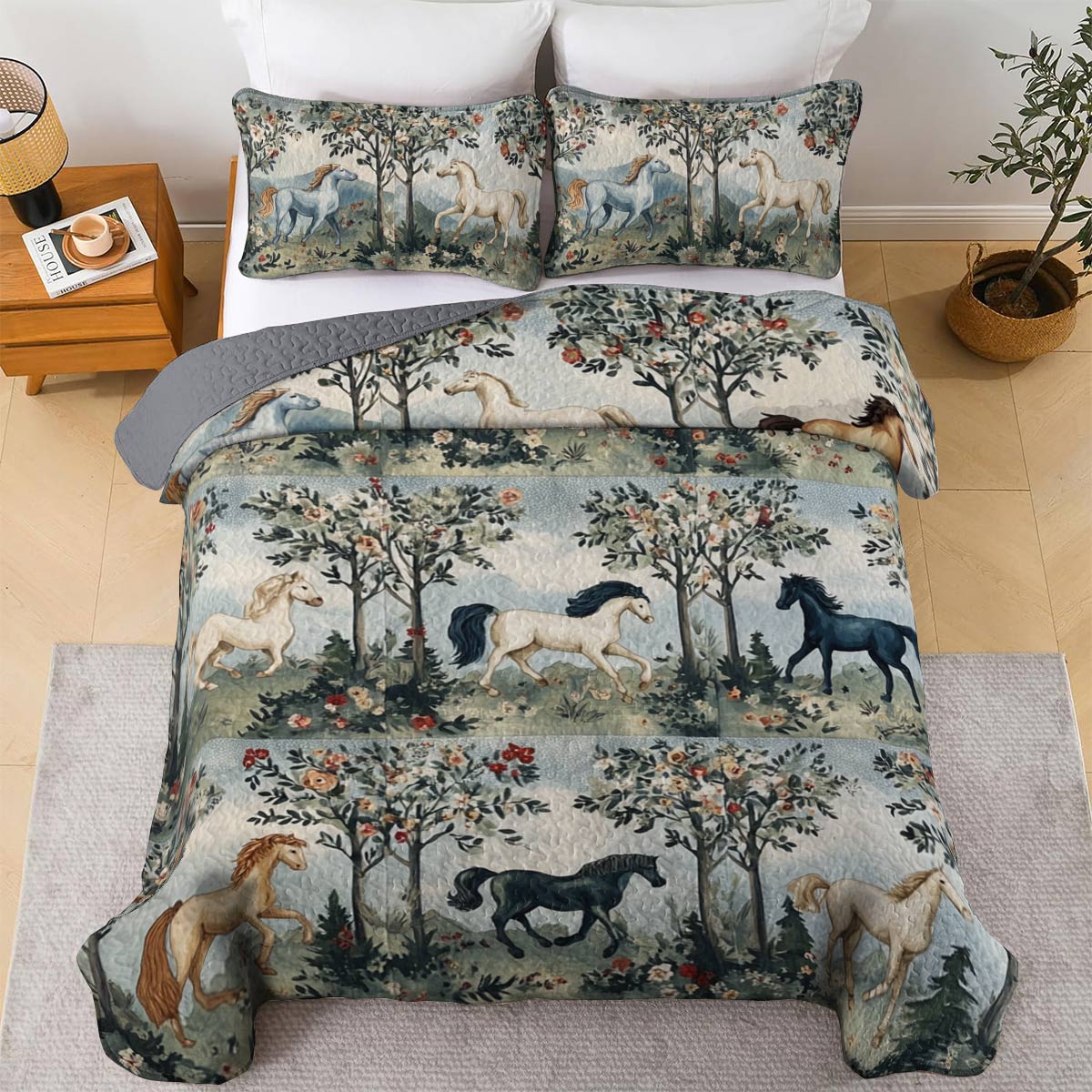 Lorva All Season Quilt 3-Piece Set Rustic Elegance