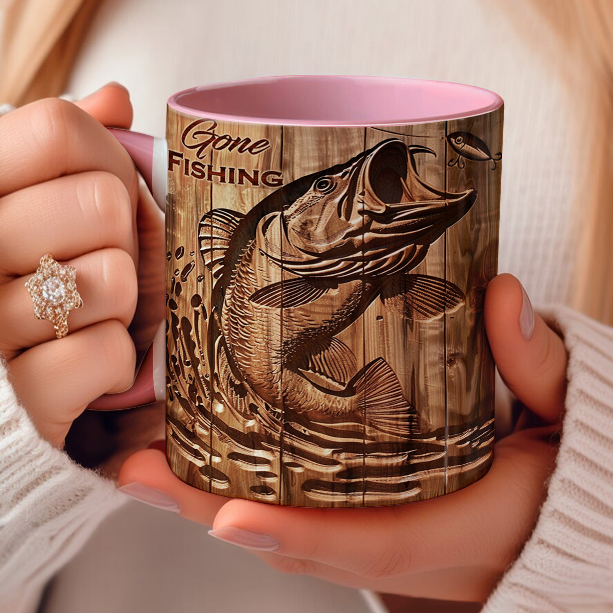 Lorva Personalized Mug Stunning Largemouth Bass