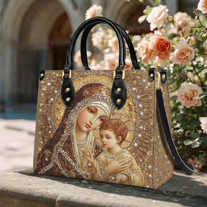 Lorva Personalized Leather Bag Holy Family