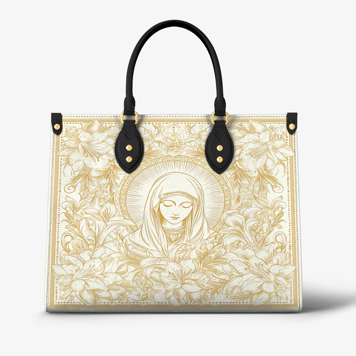 Lorva Virgin Mary Leather Bag Grace Lilies
