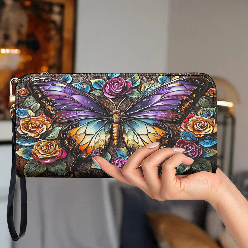 Lorva Butterfly Leather Wallet Gorgeous