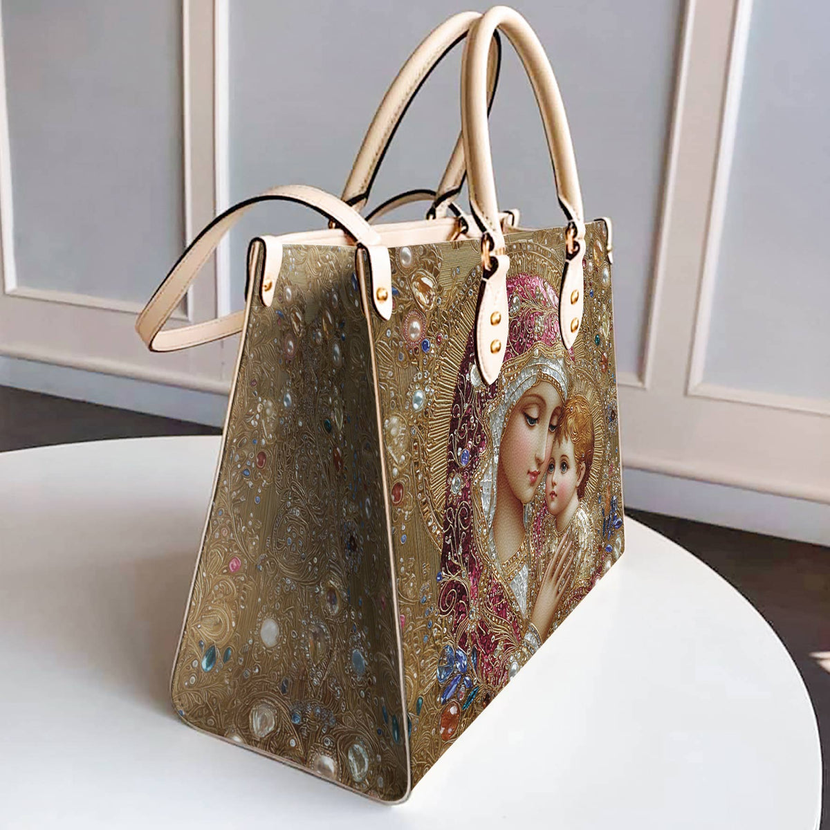 Lorva Leather Bag Heavenly Pearl Luxe