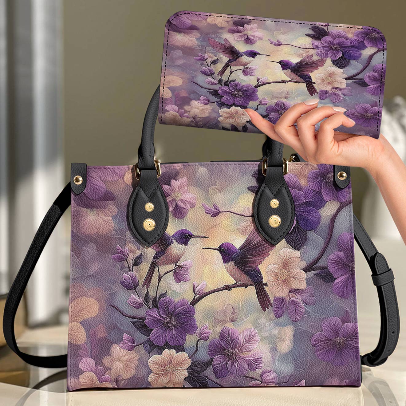 Lorva Leather Bag Ethereal Flutter