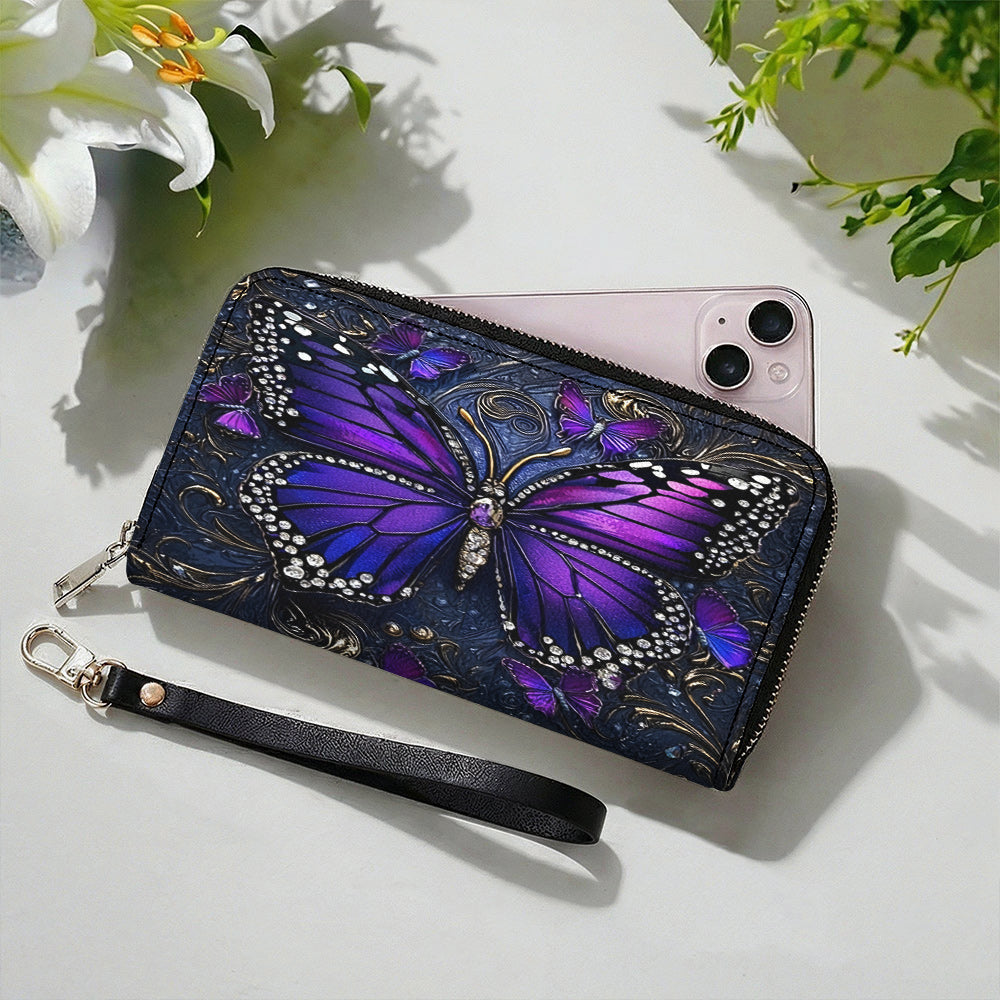 Lorva Butterfly Leather Wallet Hope Love