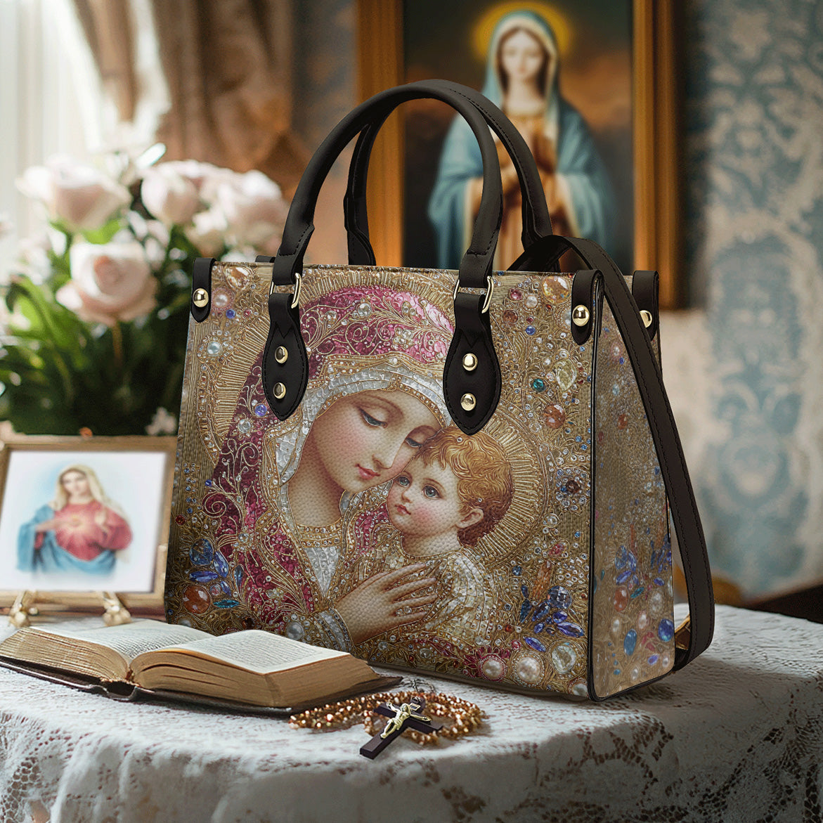 Lorva Leather Bag Heavenly Pearl Luxe