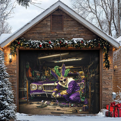 Lorva Garage Door Banner Decoration Carnival In The Garage