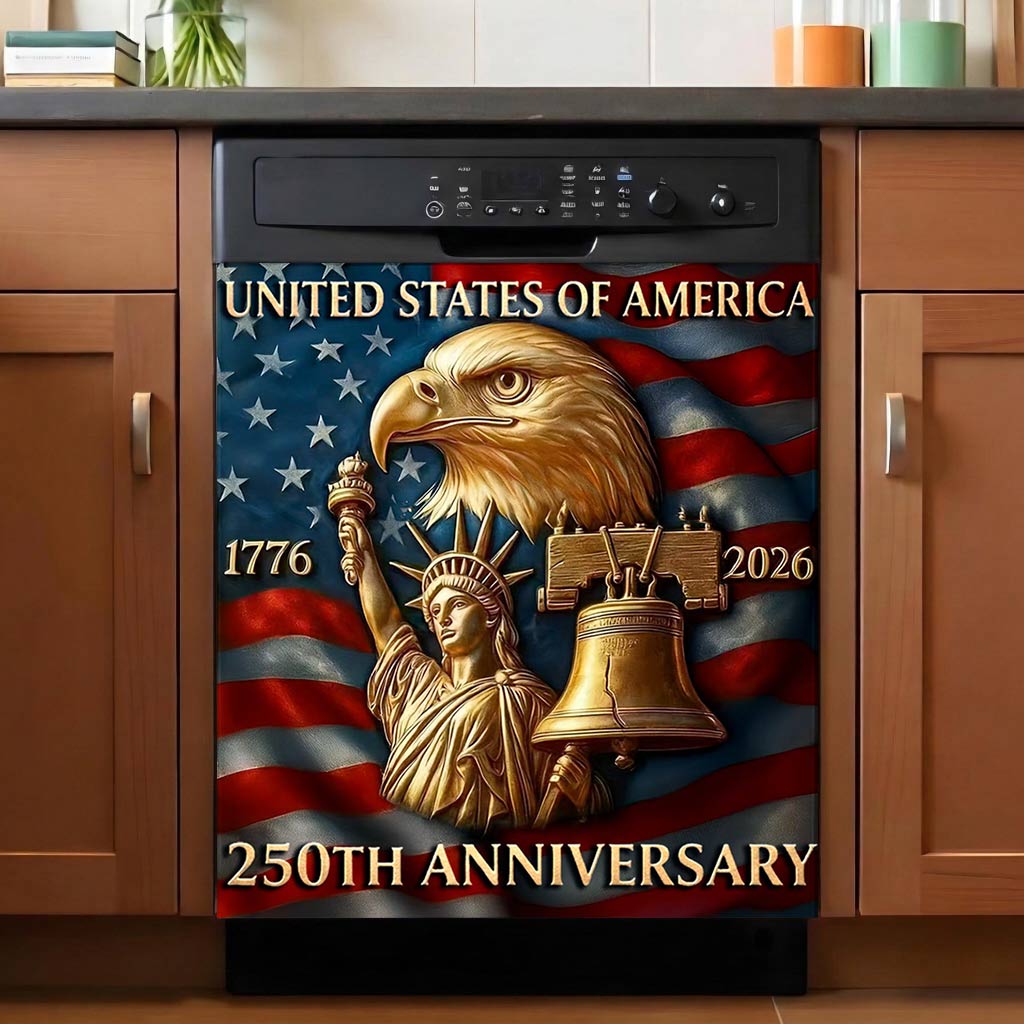 Lorva Magnetic Dishwasher Cover America 250th Anniversary