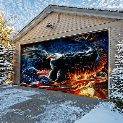 Lorva Garage Door Banner Decoration Majestic Eagle