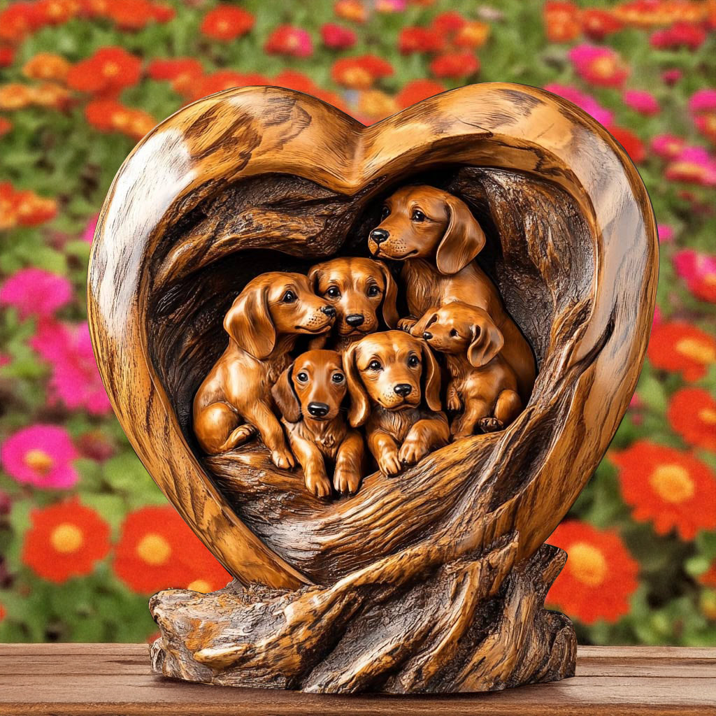 Dachshund Acrylic Plaque I Love You Mommy
