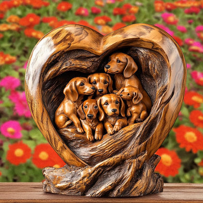 Dachshund Acrylic Plaque I Love You Mommy