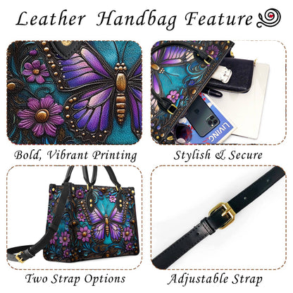 Lorva Leather Bag Classical Butterfly