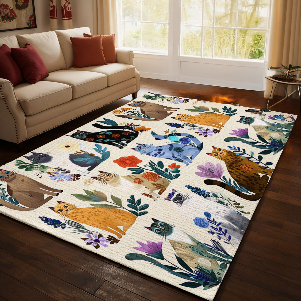 Lorva Cat Area Rug Gardern Love