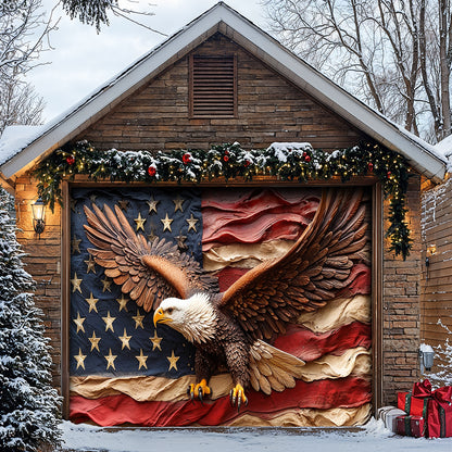 Lorva Garage Door Banner Decoration Freedom Still Soars