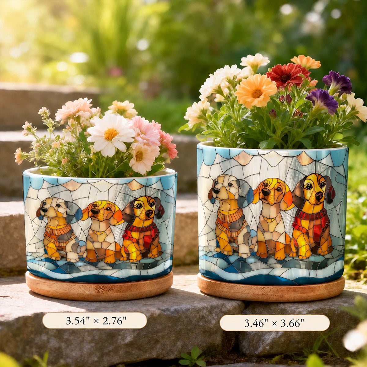 Lorva Dachshund Ceramic Plant Pot Cuteness