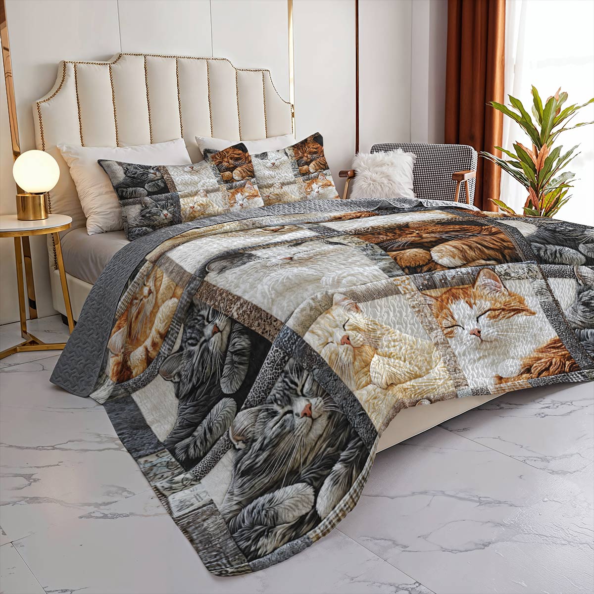Lorva All Season Quilt 3-Piece Set Purrfect Dreams