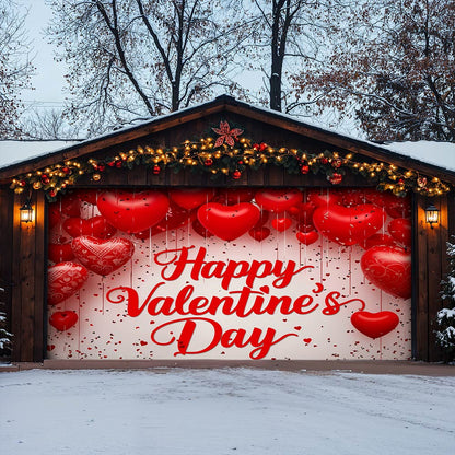 Lorva Garage Door Banner Decoration Happy Valentine's Day