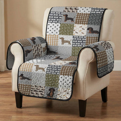 Lorva Sofa Cover Set Happy Dachshund