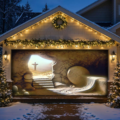 Lorva Garage Door Banner Decoration Easter Moment