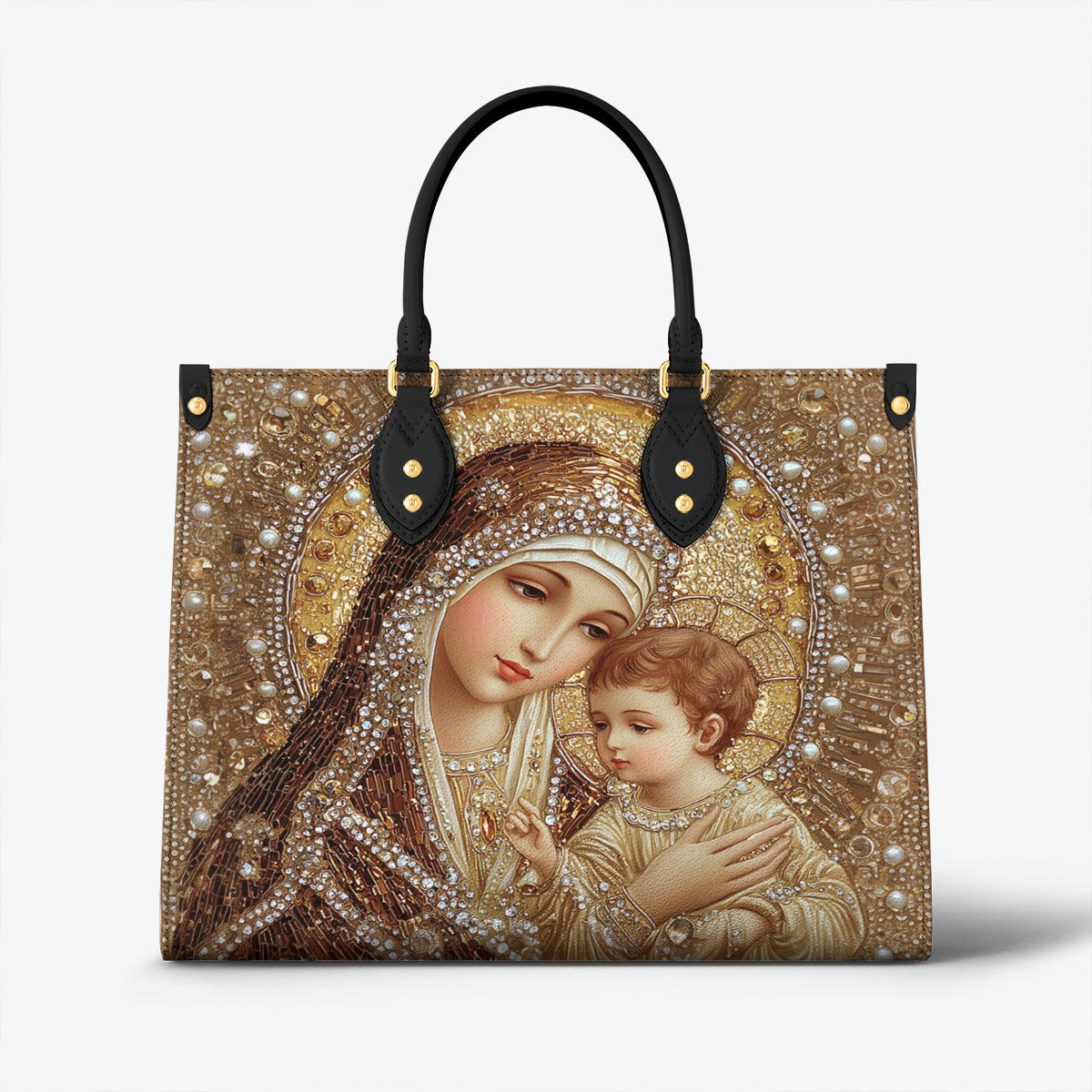 Lorva Personalized Leather Bag Holy Family