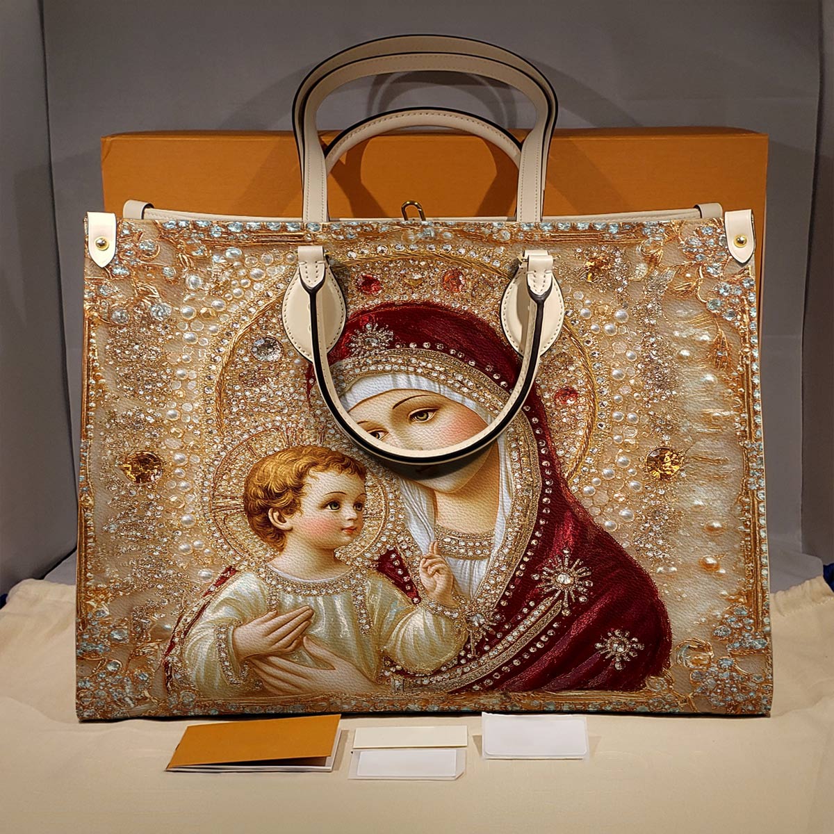 Lorva Leather Bag Holy Mother Serenity