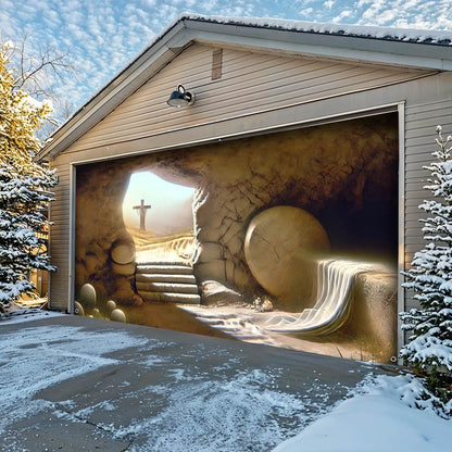Lorva Garage Door Banner Decoration Easter Moment