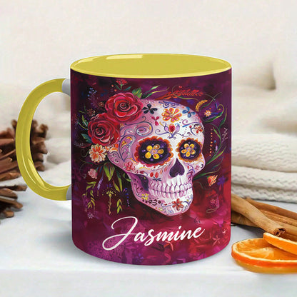 Lorva Personalized Mug Happy Gorgeous Sugar Skull