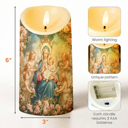 Lorva LED Candle Halo Of Roses