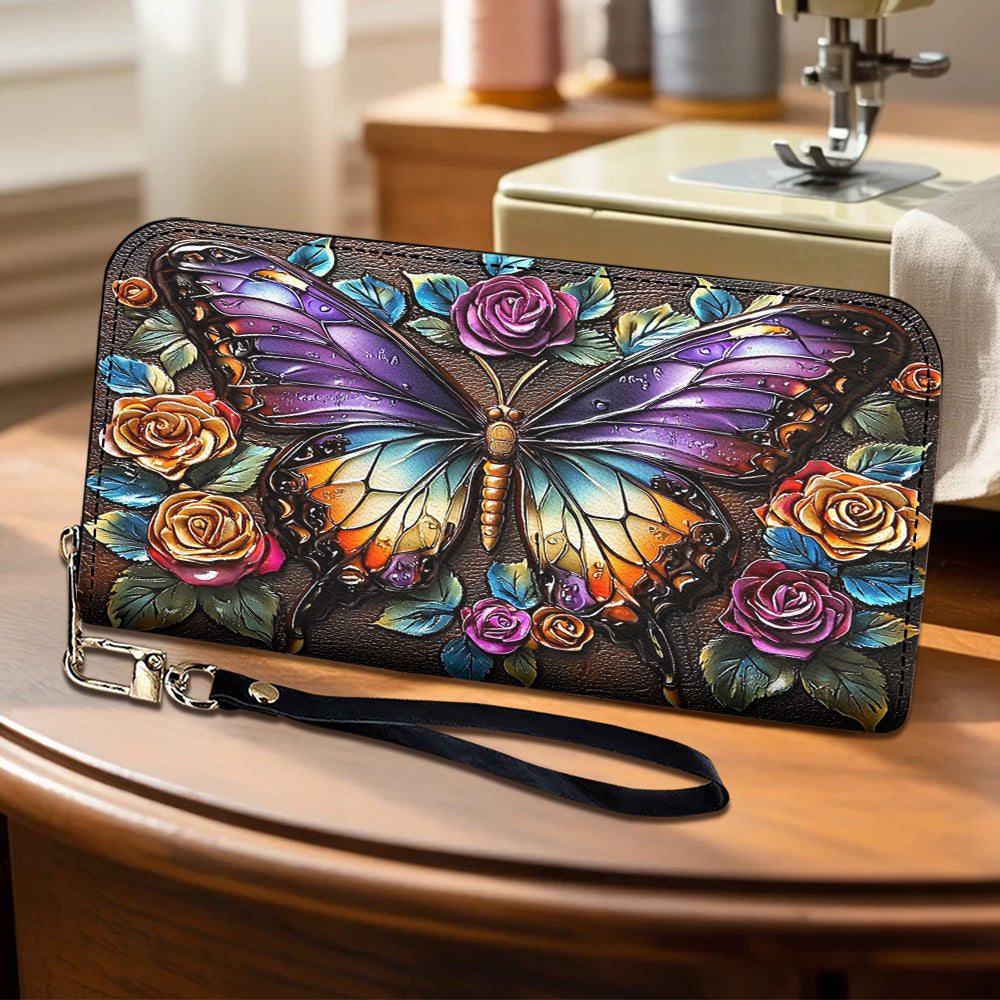 Lorva Butterfly Leather Wallet Gorgeous