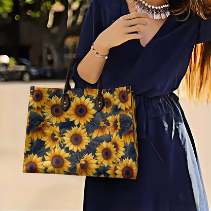 Lorva Sunflower Leather Bag Harvest Glow