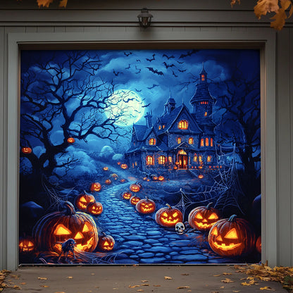 Lorva Halloween Garage Door Banner Decoration Happy Halloween