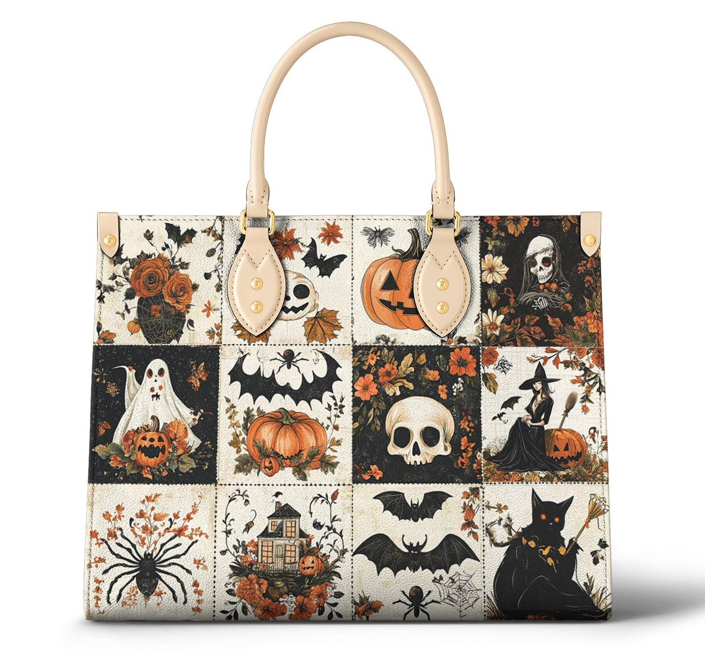 Halloween Lorva Leather Bag Charming Floral