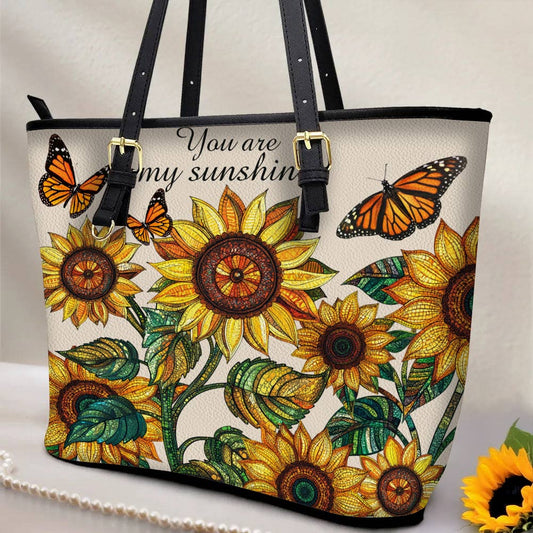 Lorva Leather Tote Bag Sunshine Field