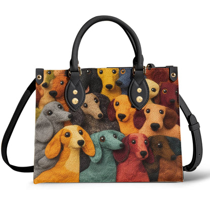 Lorva Leather Bag Dachshund Kaleidoscope