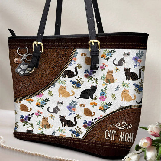 Lorva Leather Tote Bag Beautiful Catmom