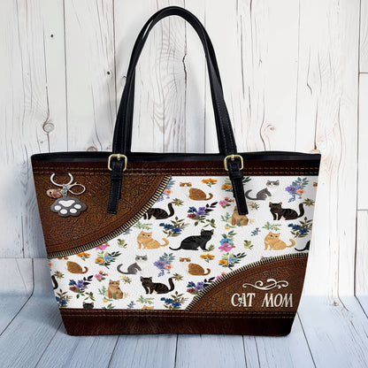 Lorva Leather Tote Bag Beautiful Catmom