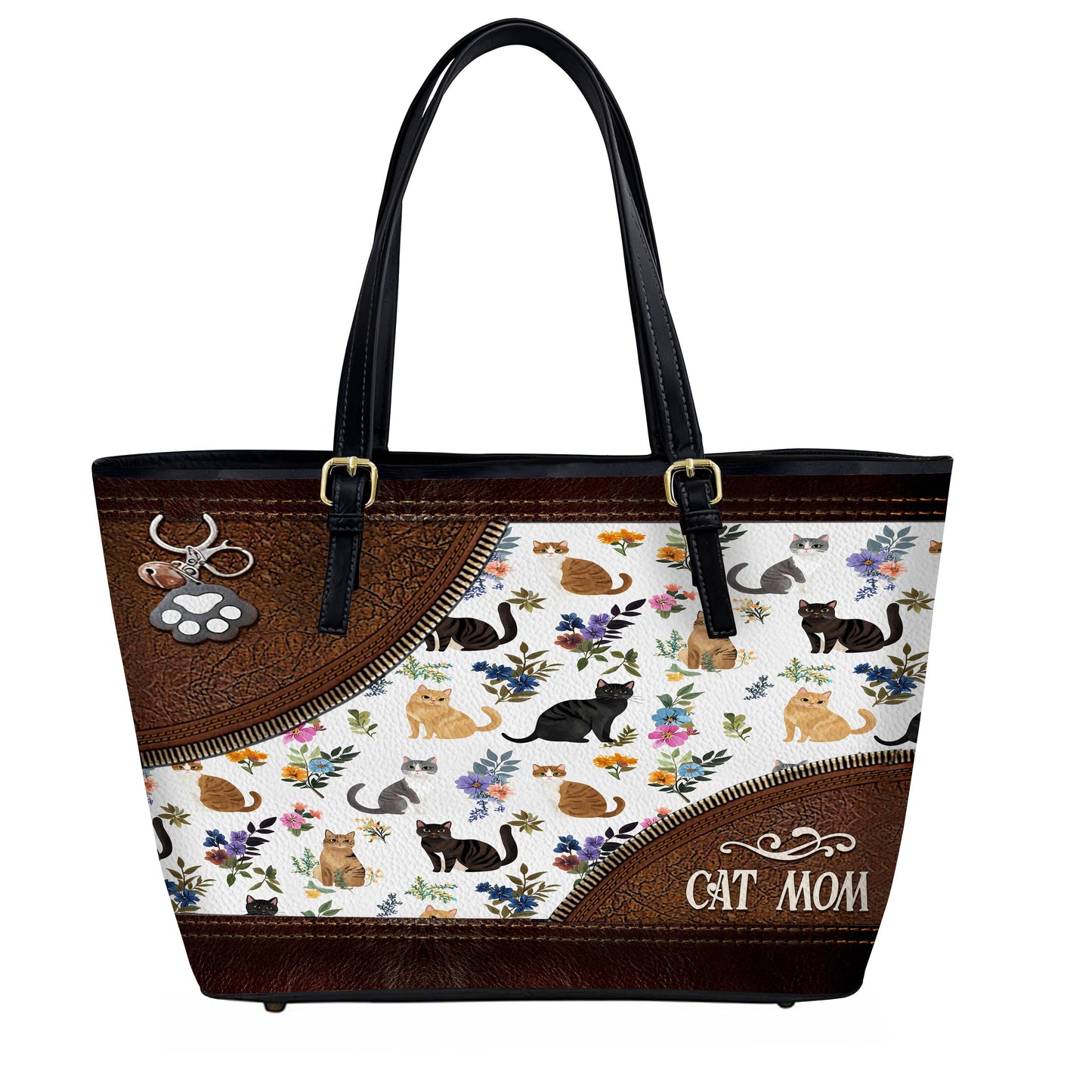 Lorva Leather Tote Bag Beautiful Catmom