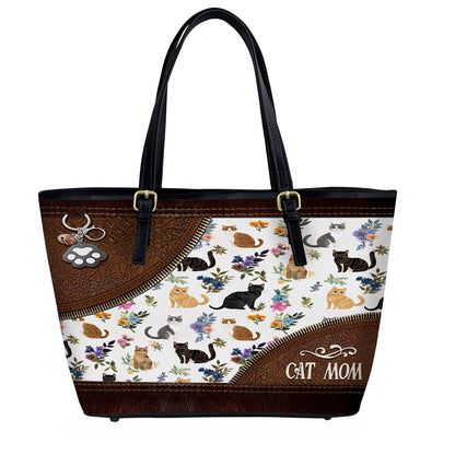 Lorva Leather Tote Bag Beautiful Catmom
