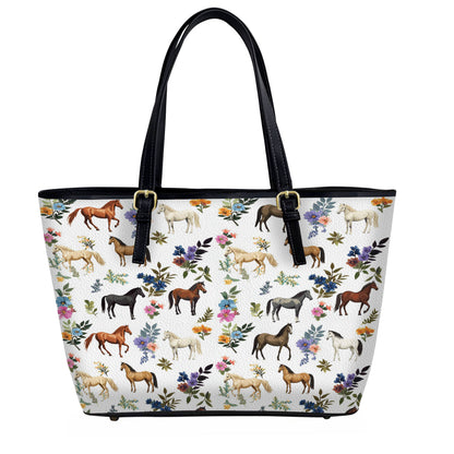 Lorva Leather Tote Bag Just A Girl Who Loves Horses