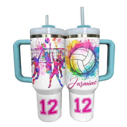 Lorva Personalized Tumbler Just A Girl Who Loves Volleyball