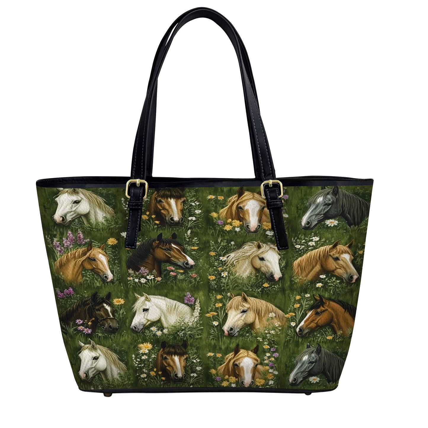 Lorva Leather Tote Bag Nature’s Symphony Horse