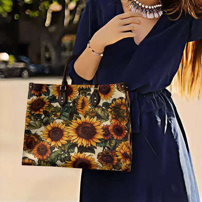 Lorva Leather Bag Vintage Sunflower