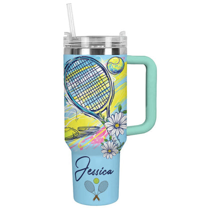 Lorva Personalized Tumbler Tennis Lovely