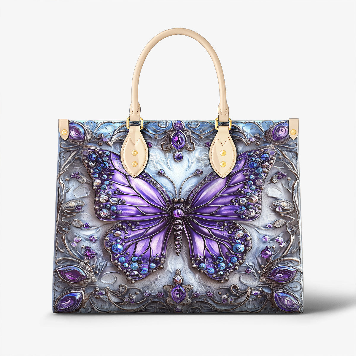Lorva Leather Bag Beautiful Butterfly