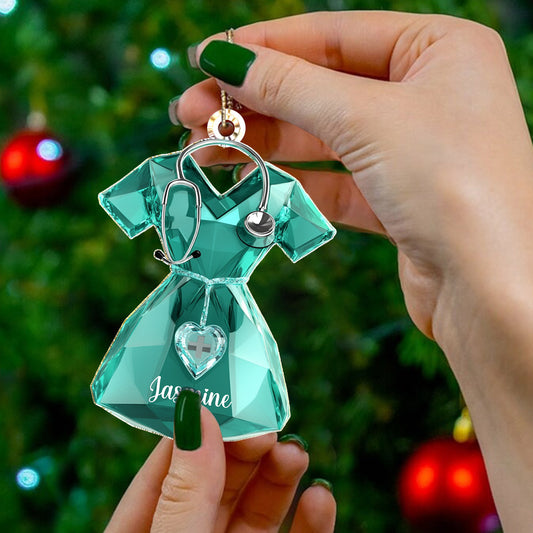 Lorva Nurse Personalized 2D Acrylic Ornament Love