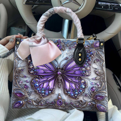 Lorva Leather Bag Beautiful Butterfly