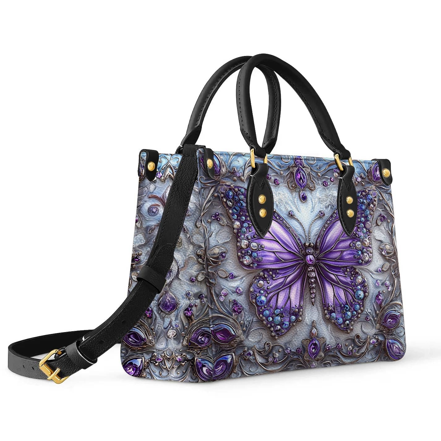 Lorva Leather Bag Beautiful Butterfly