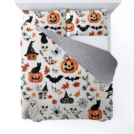Halloween Lorva All Season Quilt 3-Piece Set Autumn Spells & Pumpkins