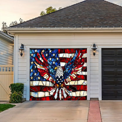 Lorva Garage Door Banner Decoration Proud Of My Country
